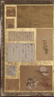 書画貼交屏風