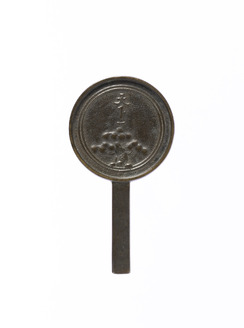 【昊】金工師 藤原光長 銅製 極上細密高彫鶴鳥花瓶 丸に蔦家紋 花入 置物 希少品[YB74Uy] ColBase