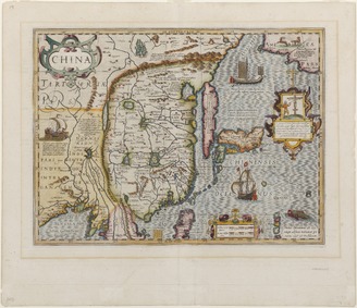 Map of China by Jodocus Hondius