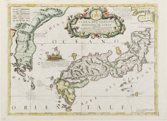 Map of Japan and Korea by Vincenzo Maria Coronelli