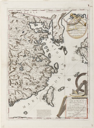 Map of Eastern China by Vincenzo Coronelli