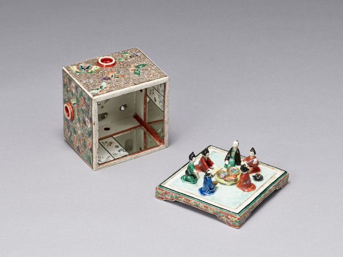 希少 大正ロマン 視覚玩具「のぞき眼鏡」木製 覗きからくり