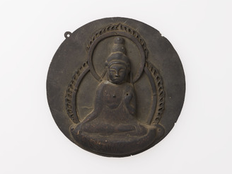 銅造十一面観音菩薩坐像懸仏