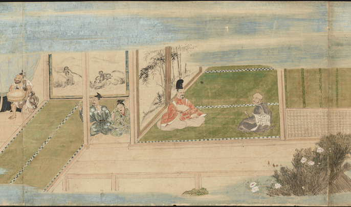 華山　老子出関之図　Y179 華山 老子出関之図 Y179