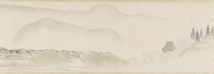 中村左洲　塩濱の図　大幅 ColBase