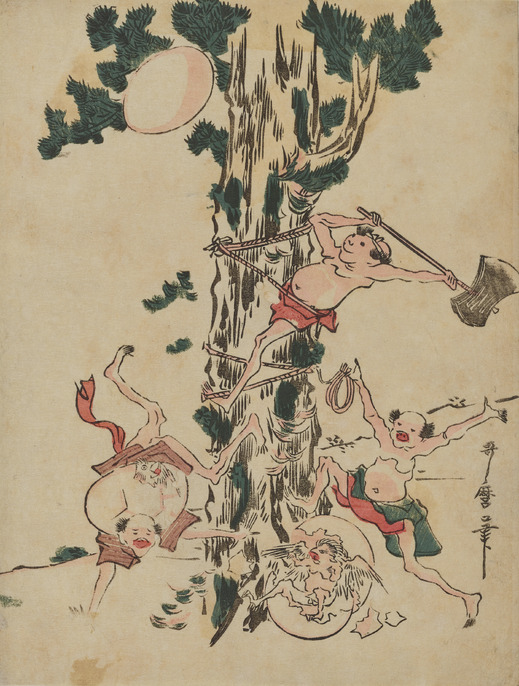 2168様感謝‼️超絶江戸期粉本「牛若丸と天狗と天狗、唐獅子、仙人』ほか肉筆10点 ColBase