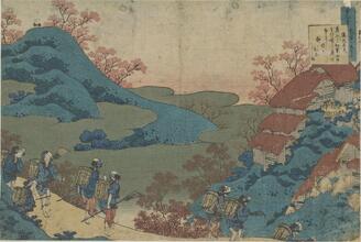 Sarumaru Dayū from the Series One Hundred Poets, One Poem Each as Explained by a Wet Nurse