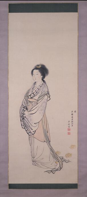 美品！　色鉛筆美人画「西施」　署名入り　額縁共 美品！ 色鉛筆美人画「西施」 署名入り 額縁共 ColBase