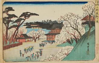 Tōeizan Temple in Ueno from the Series Famous Places of Edo