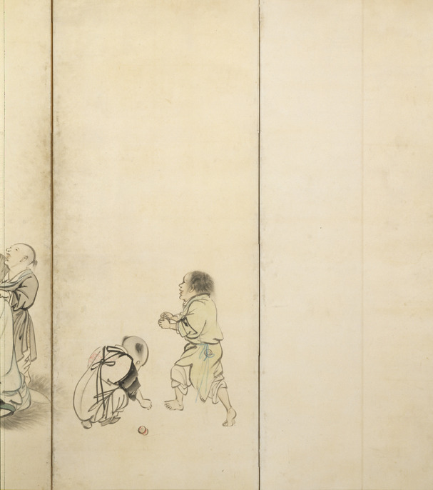 ☆屏風 仙人 長老寿 絵図 時代 二枚折屏風 古美術 衝立 絵師☆ ☆屏風 仙人 長老寿 絵図 時代 二枚折屏風 古美術 衝立 絵師☆