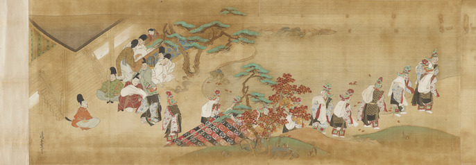 源氏物語絵詞 源氏物語絵色紙帖 薄雲 詞烏丸光賢 - 京都国立博物館 館蔵品