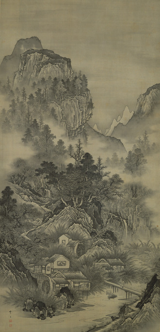 【掛軸】杉谷雪樵の山水画 ColBase