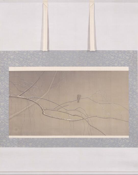 橋本雅邦　月に雁　合わせ箱　花鳥画　書画　骨董品　美術品 D20-023_橋本雅邦_虎乗豹児図_02