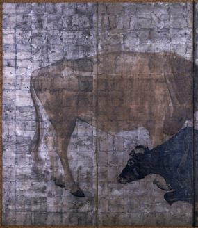 大正時代の牛の絵 俵屋宗達『牛図』（部分、頂妙寺蔵） | JAPANESE PAINTING | Pinterest