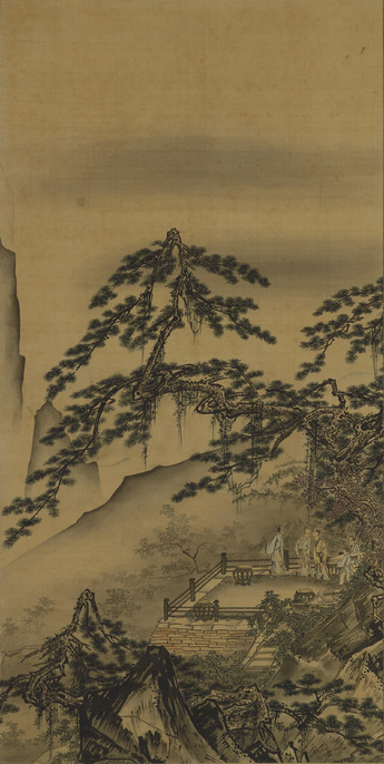 手描き 馬遠 山水図 青表装巻物 ColBase
