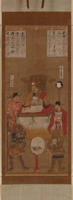 名家 冷枚　百子図 巻き絵 三希堂 御書房 乾隆皇帝印218cm *30cm 名家 冷枚 百子図 巻き絵 三希堂 御書房 乾隆皇帝印218cm *30cm