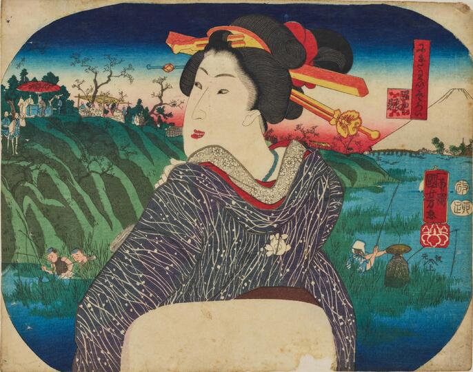 骨董　直筆　絵付け団扇　天崖 骨董 直筆 絵付け団扇 天崖 - メルカリ