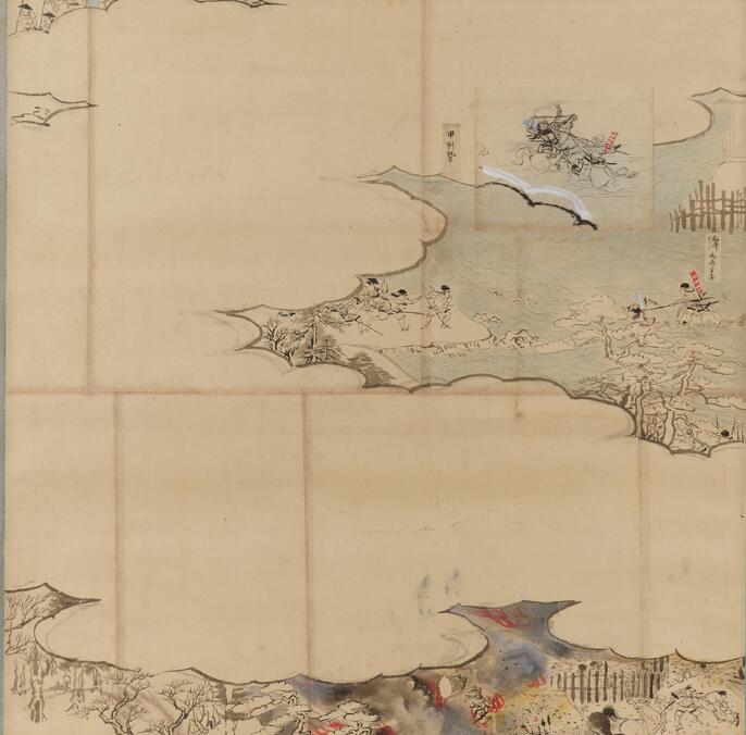 長篠合戦図屏風 長篠合戦図屏風 文化遺産オンライン