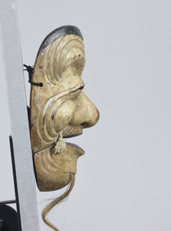 春画彫刻能面　翁 春画彫刻能面 翁