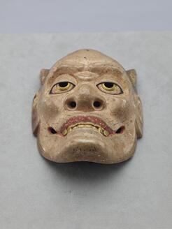 能面　木彫り　野干 能面 お面 工芸品 野干