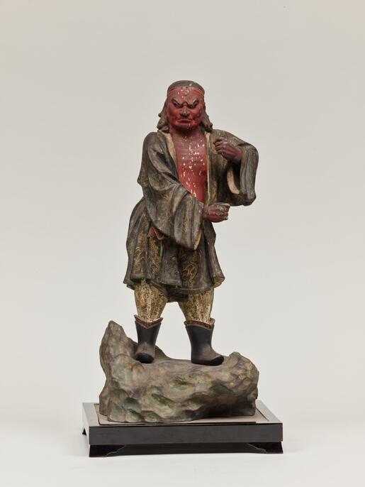 清代 竹根雕 商山四皓図置物 高約42cm 囲碁人物群像 中国美術 CL0002 ColBase