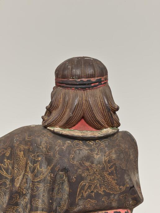 清代 竹根雕 商山四皓図置物 高約42cm 囲碁人物群像 中国美術 CL0002 ColBase