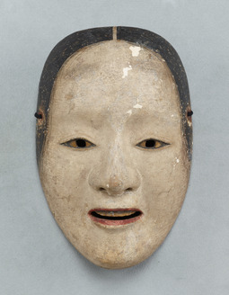 能面　木彫り　多眼面 ColBase