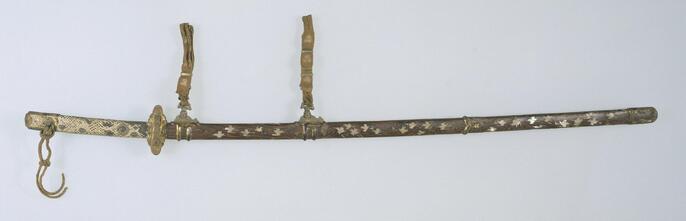 螺鈿 模造刀 スタンド付き 楽天市場】模造刀 永倉新八拵え（上石目) コスプレのグッズとしても