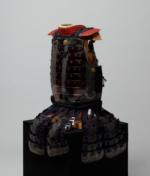 中世期の鎧 LS15 復古調赤鎧 桜プレミアム 等身大 - サムライストア SAMURAI STORE