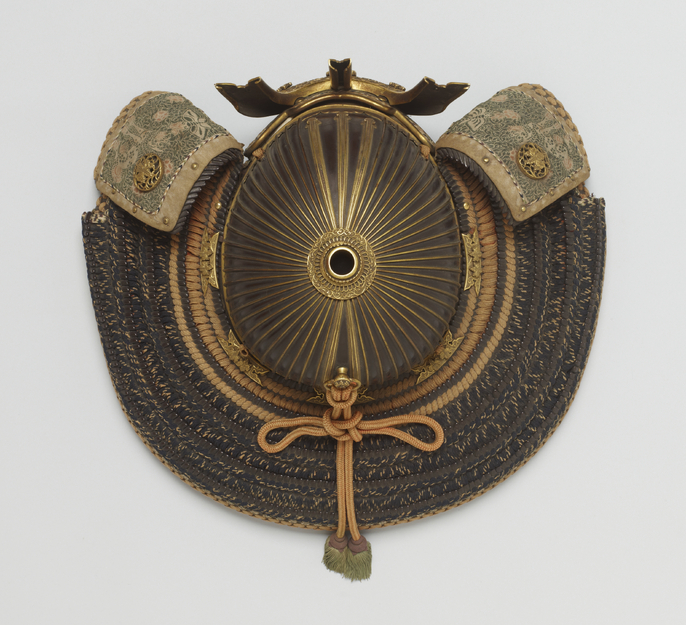 兜 骨董品 明珍信家作 鉄錆地紺糸威内朱金箔三十二間筋兜 - 広島の総合リサイクル