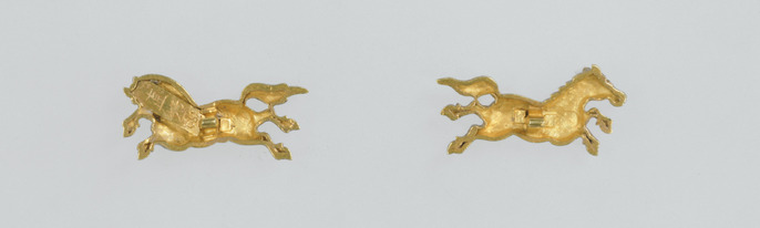 目貫、鉄地に鼠に宝珠図 目貫、鉄地に鼠に宝珠図 目貫、鉄地に鼠に宝珠図