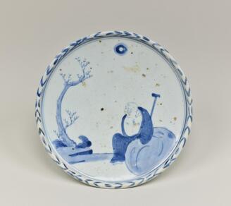 Dish with the Monk Budai