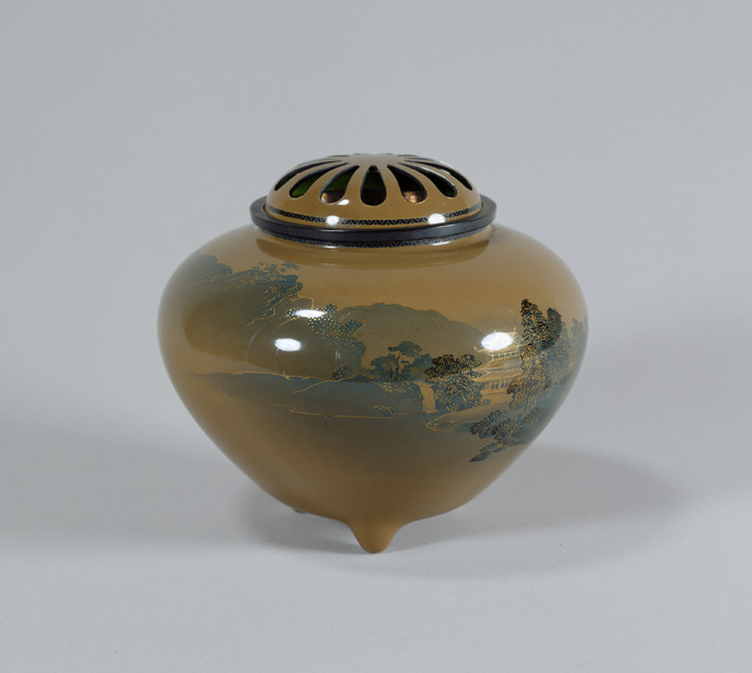 中國美術 古玩 景泰蓝 七宝焼 蝶々香合 香道具