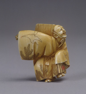 根付 牙彫根付 提げ物 装飾具 古美術 ColBase