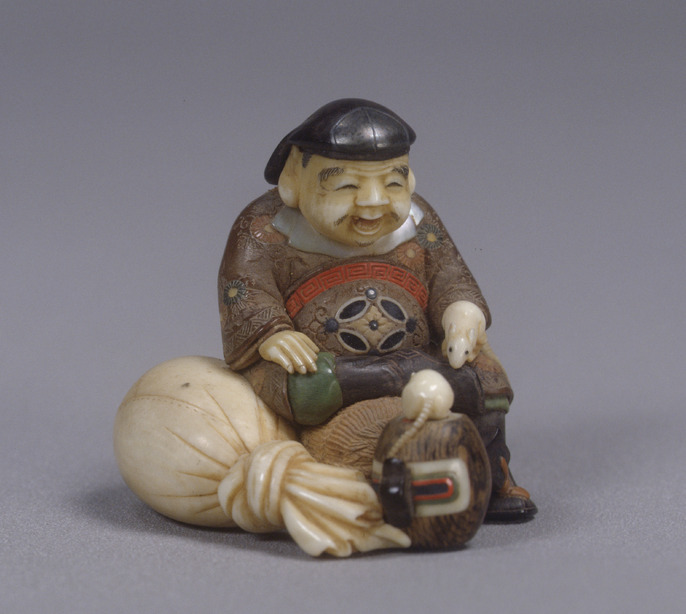 東京銅器　古銅宣徳銅　布袋像　置物　M　R4252 東京銅器 古銅宣徳銅 布袋像 置物 M R4252