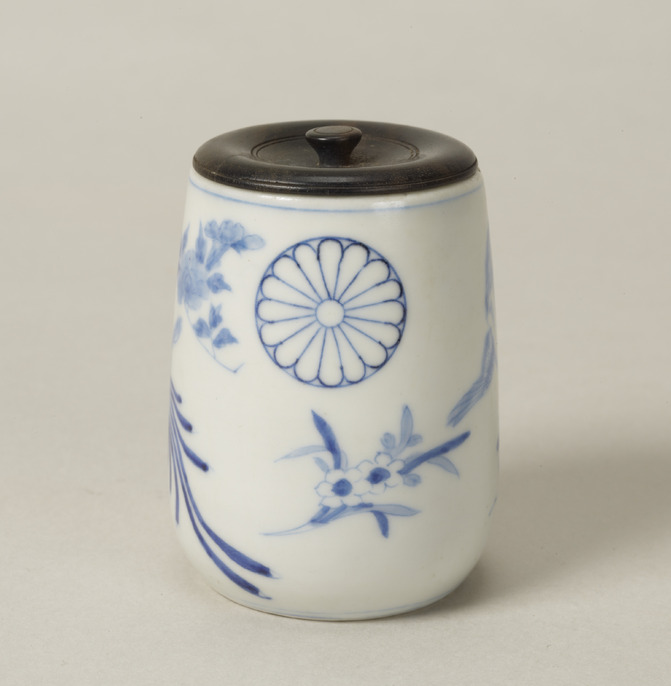 煙草盆 草花鳥文様 銅(メ1776) ColBase