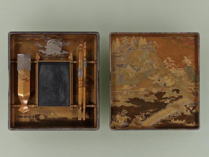 省庵初期作品乾漆四方盛器 ColBase