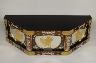 人工煤竹　八本調子螺鈿装飾 人工煤竹 八本調子螺鈿装飾