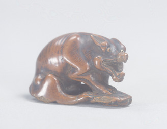 江戸時代　根付　柘植製　亀の意匠　銘　友忠 江戸時代 根付 柘植製 亀の意匠 銘 友忠 - メルカリ