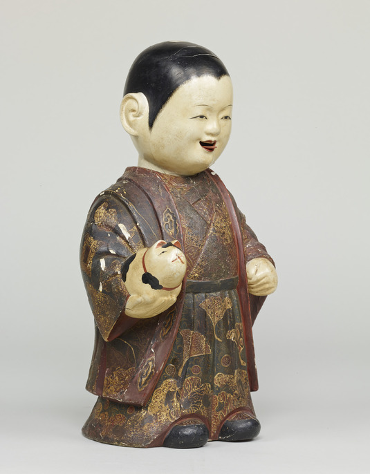 木彫り人形　嵯峨人形のながれをくむもの(明治時代) ColBase