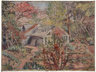 Greenhouse and Flower Beds