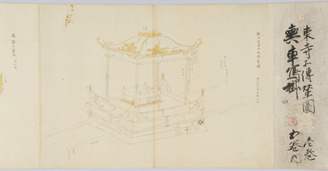 教王護国寺所伝輦図《輦図》