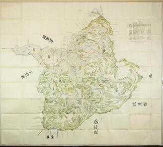 Map of Kozuke Province (Present-day Gunma prefecture)