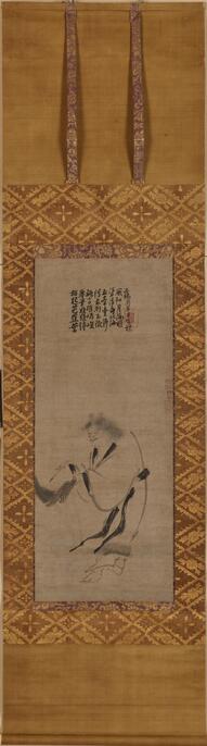 古九谷　寒山拾得図　香炉　時代保証 ColBase