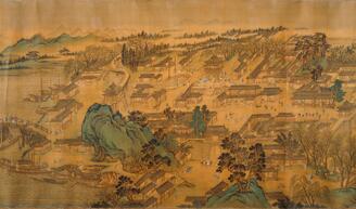 【模寫】中國画 石谷王翬絵 清時代 中國古美術 模寫】中國画 石谷王翬絵 清時代 中國古美術