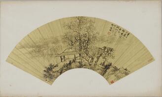 Secluded Pavilion Among Autumn Trees