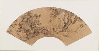 明清諸賢画冊便面