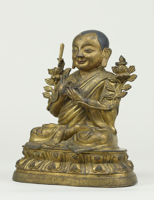 銅製 仏像 四面仏 ツォンカパ大師像仏教美術 工芸品 置物 ColBase