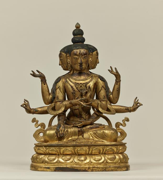 ◇ジャンバラ(宝蔵神)像 ◇仏教 チベット◇シルバーアンティーク風-