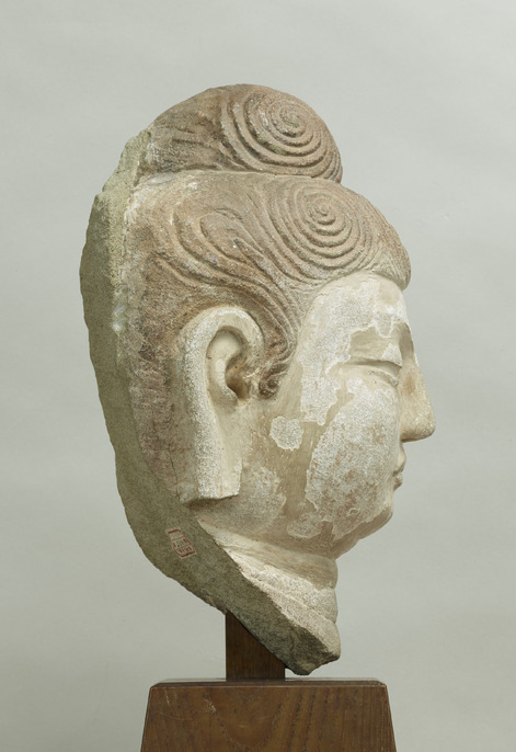 石仏頭 Yahoo!オークション - CZ963 時代物 石仏頭 全高26.7cm 総重2.1